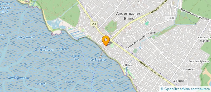 localisation de l'entreprise MADAME LUCILLE GIRARD  ANDERNOS-LES-BAINS