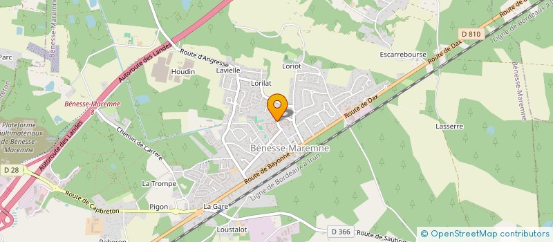 localisation de l'entreprise MADAME LUCILLE GRIMMER  BENESSE-MAREMNE