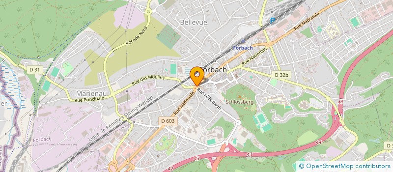 localisation de l'entreprise MADAME LUCILLE HOUTH  FORBACH