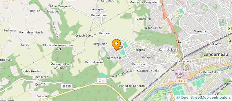 localisation de l'entreprise MADAME LUCILLE LETRILLARD  LANDERNEAU