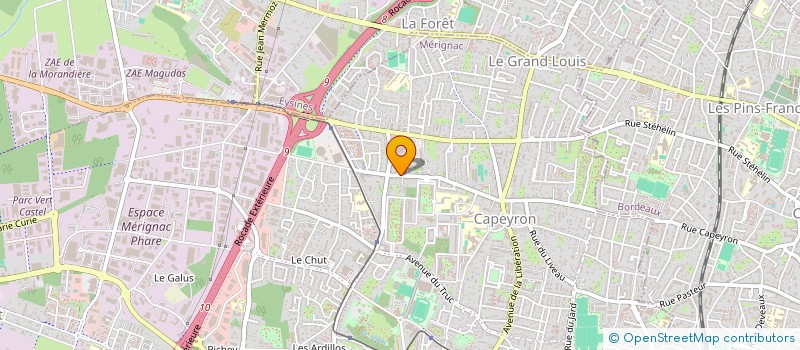 localisation de l'entreprise MADAME LUCILLE MASSON  MERIGNAC