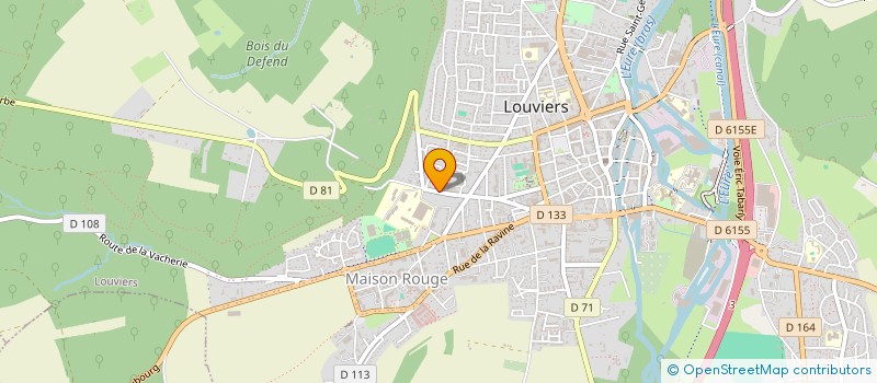 localisation de l'entreprise MADAME LUCILLE MORCEL  LOUVIERS