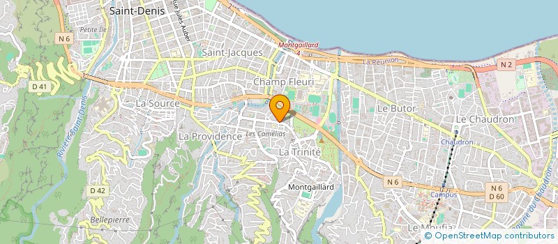 localisation de l'entreprise MADAME LUCILLE RABAUD  SAINT-DENIS