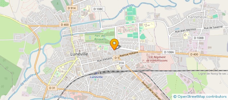 localisation de l'entreprise MADAME LUCILLE RENAUD  LUNEVILLE