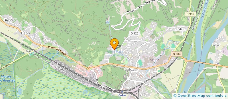 localisation de l'entreprise MADAME LUCILLE RODRIGUEZ  CULOZ-BEON