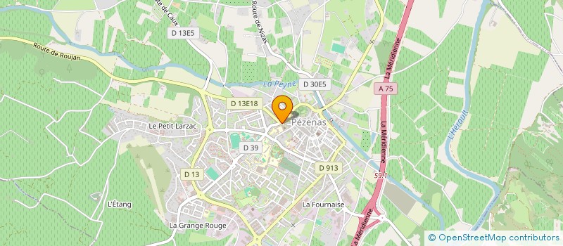 localisation de l'entreprise MADAME LUCILLE SAINT JEAN  PEZENAS