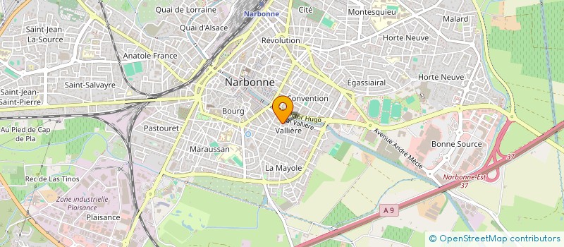 localisation de l'entreprise MADAME LUCILLE TISSERAND  NARBONNE