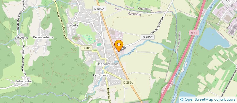 localisation de l'entreprise MADAME LUCILLE TOUSSAINT  CHAPAREILLAN