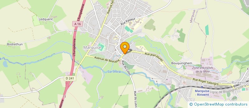 localisation de l'entreprise MADAME LUCILLE VASSEUR  MARQUISE