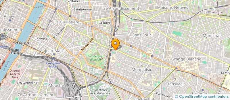 localisation de l'entreprise MADAME LUCILLE VENJEAN  LYON