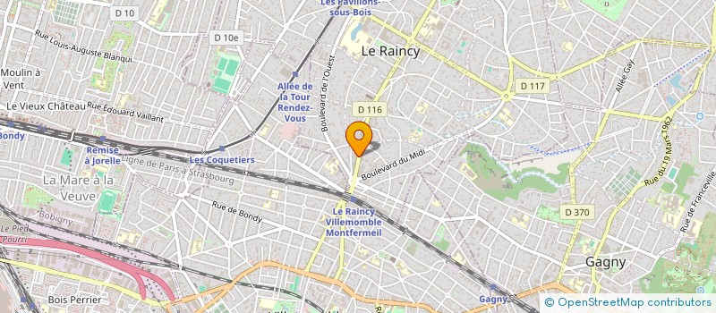 localisation de l'entreprise MADAME LUCIMAR DA TRINDADE CASTRO à LE RAINCY