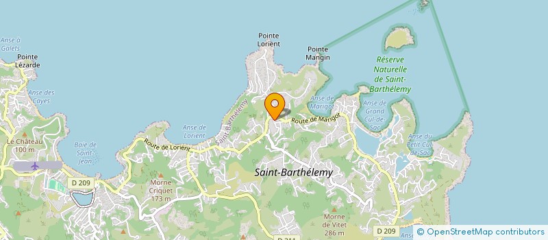 localisation de l'entreprise MADAME LUCIMEIRE DA SILVA MOREIRA  SAINT-BARTHELEMY