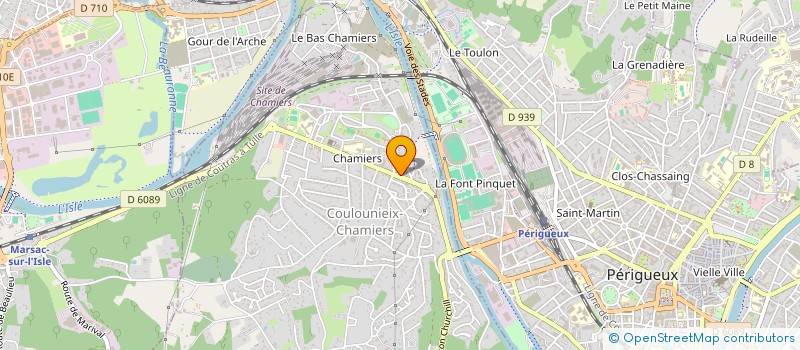 localisation de l'entreprise MADAME LUCINDA BAPTISTE  COULOUNIEIX-CHAMIERS