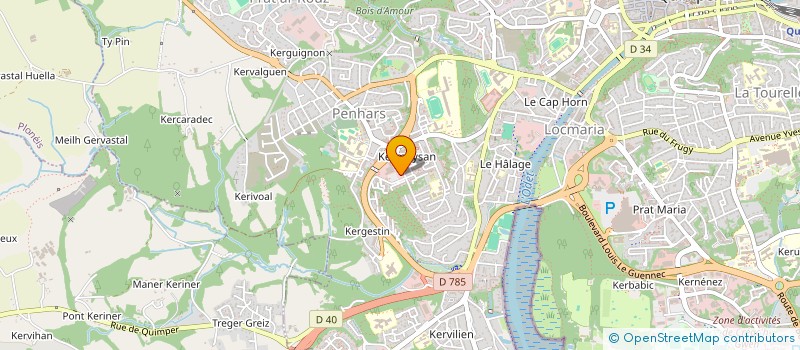 localisation de l'entreprise MADAME LUCINDA FERRANTI à QUIMPER