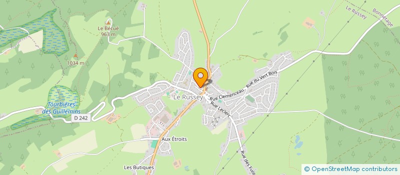 localisation de l'entreprise MADAME LUCINE ARNOUX  LE RUSSEY