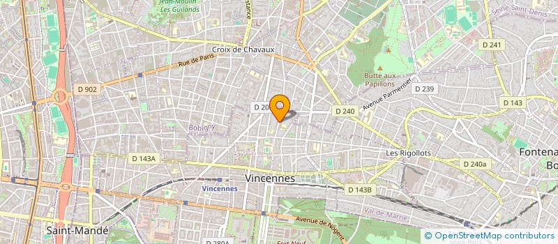 localisation de l'entreprise MADAME LUCINE KEITH à VINCENNES
