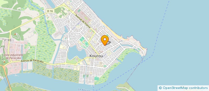 localisation de l'entreprise MADAME LUCINEIA DE LIMA PERREIRA  KOUROU