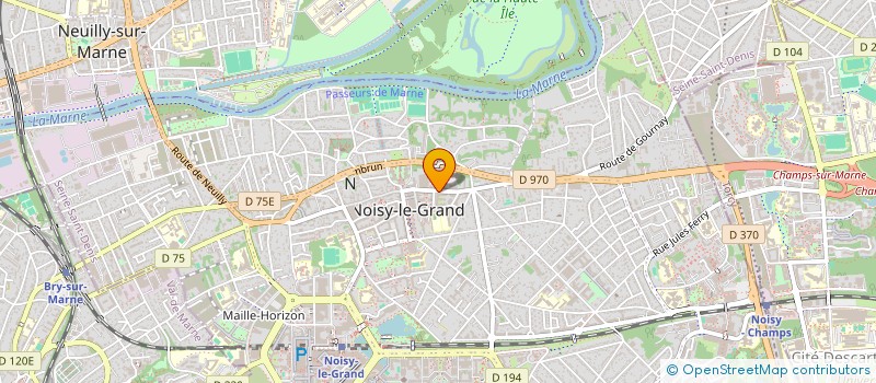 localisation de l'entreprise MADAME LUCINEIA PEREIRA PASSOS  NOISY-LE-GRAND