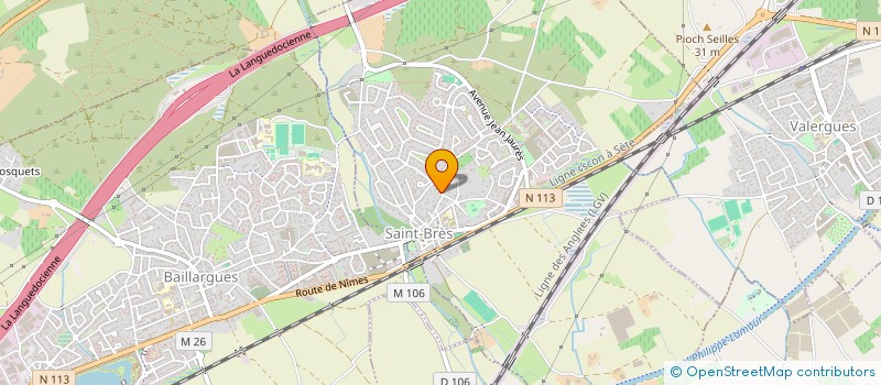 localisation de l'entreprise MADAME LUCRECE IPALOME BEBEBONGA  SAINT-BRES