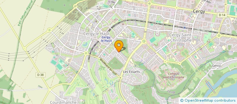 localisation de l'entreprise MADAME LUCRECE KENMGNE MAKOWA  CERGY