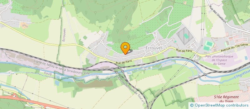 localisation de l'entreprise MADAME LUCRECE QUELEN  ECROUVES