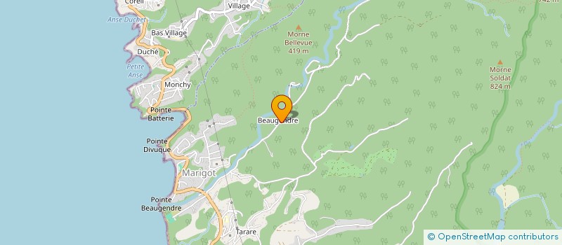 localisation de l'entreprise MADAME LUCRECE TICOU à VIEUX-HABITANTS