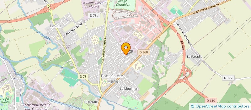 localisation de l'entreprise MADAME LUCRETIA SALING  PONT-SAINTE-MARIE