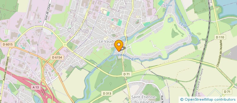 localisation de l'entreprise MADAME LUCTA AZOR  LE VAUDREUIL