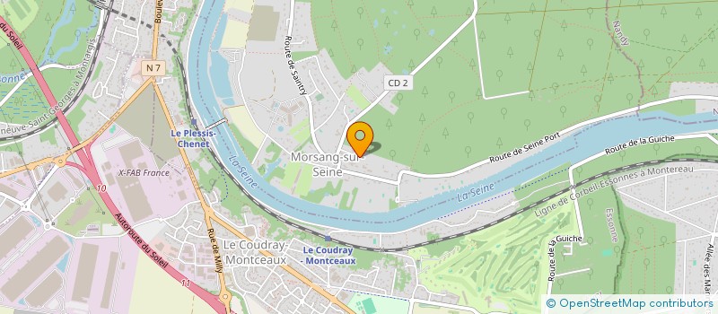 localisation de l'entreprise MADAME LUCULIA ARAUJO CHELO  MORSANG-SUR-SEINE