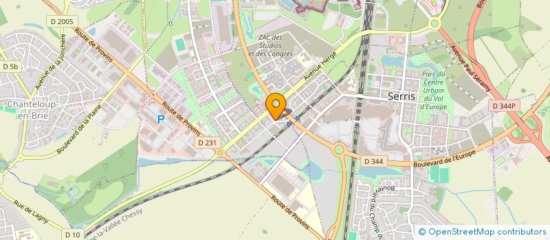 localisation de l'entreprise MADAME LUCY BARRETT  MONTEVRAIN