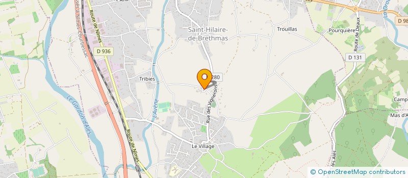 localisation de l'entreprise MADAME LUCY BOUDET  SAINT-HILAIRE-DE-BRETHMAS