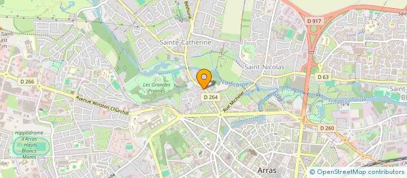 localisation de l'entreprise MADAME LUCY BOURE  SAINTE-CATHERINE