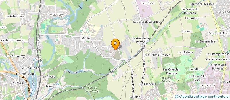 localisation de l'entreprise MADAME LUCY CHAINON  METTRAY