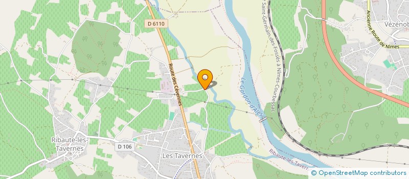 localisation de l'entreprise MADAME LUCY CLAUDEL  RIBAUTE-LES-TAVERNES