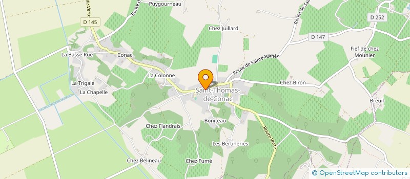 localisation de l'entreprise MADAME LUCY CUSSANS  SAINT-THOMAS-DE-CONAC