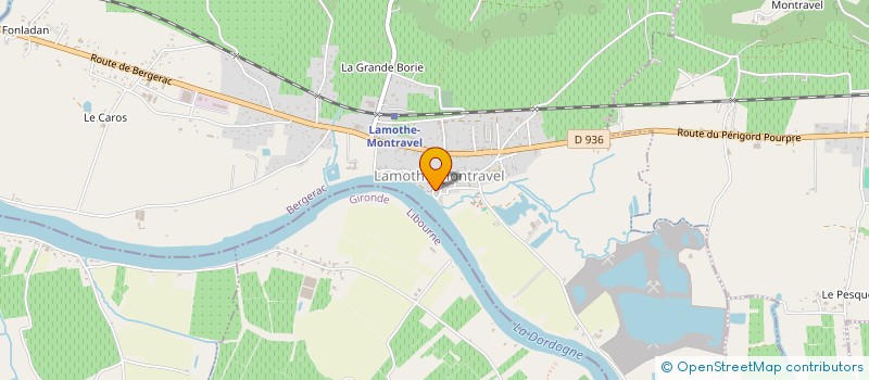 localisation de l'entreprise MADAME LUCY DOMINIQUE  LAMOTHE-MONTRAVEL