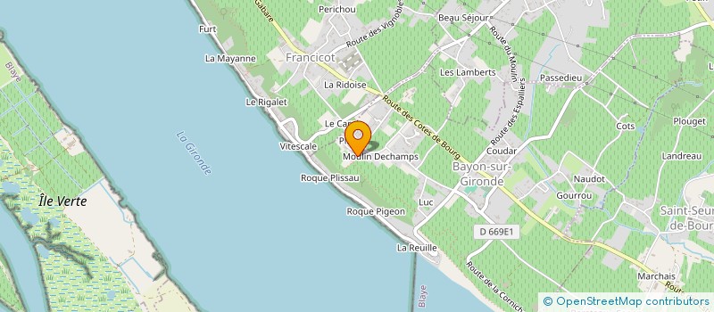 localisation de l'entreprise MADAME LUCY EDWARDS à BAYON-SUR-GIRONDE