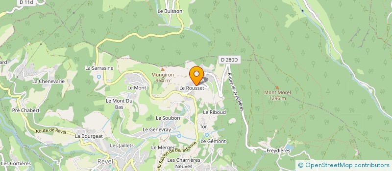 localisation de l'entreprise MADAME LUCY GAYET  REVEL