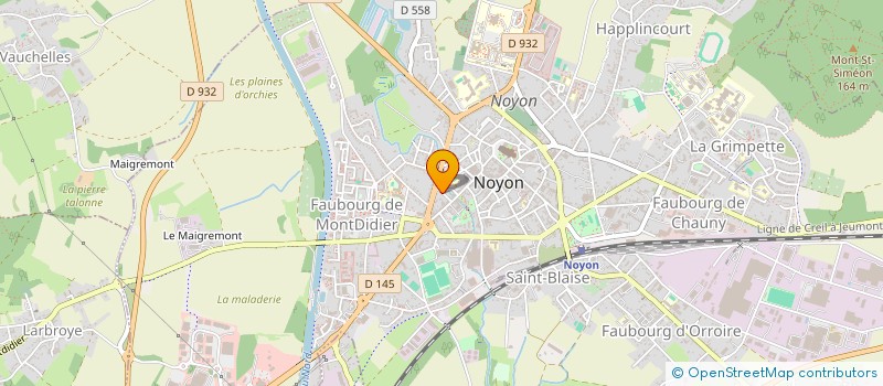 localisation de l'entreprise MADAME LUCY GODIN  NOYON