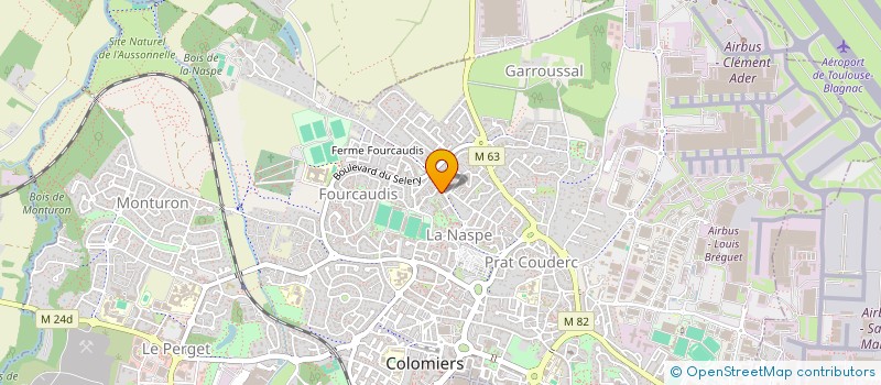 localisation de l'entreprise MADAME LUCY HENON à COLOMIERS