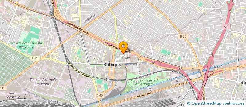 localisation de l'entreprise MADAME LUCY LASSALLE à BOBIGNY
