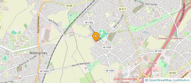 localisation de l'entreprise MADAME LUCY LEPOT  FACHES-THUMESNIL