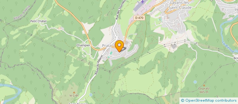 localisation de l'entreprise MADAME LUCY LOR  LAVANS-LES-SAINT-CLAUDE