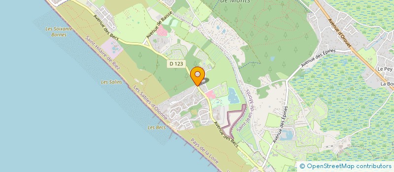 localisation de l'entreprise MADAME LUCY-LOU GUSTIN  SAINT-HILAIRE-DE-RIEZ