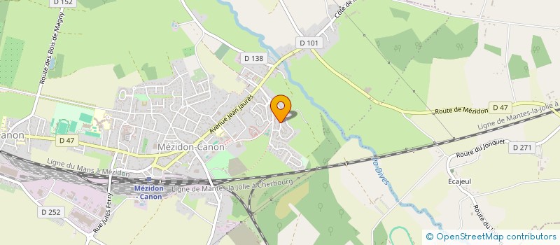 localisation de l'entreprise MADAME LUCY MARIETTE  MEZIDON VALLEE D'AUGE