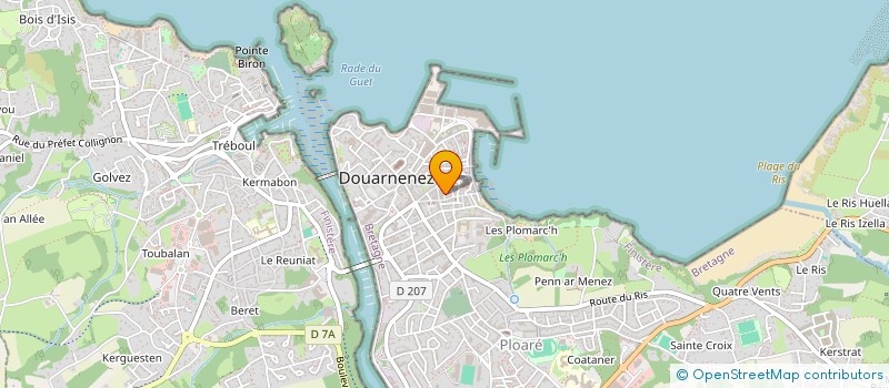 localisation de l'entreprise MADAME LUCY MORROW à DOUARNENEZ