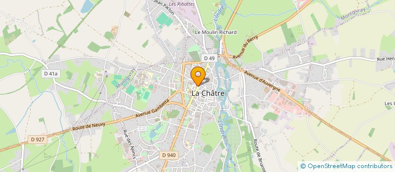 localisation de l'entreprise MADAME LUCY PERRATON à LA CHATRE