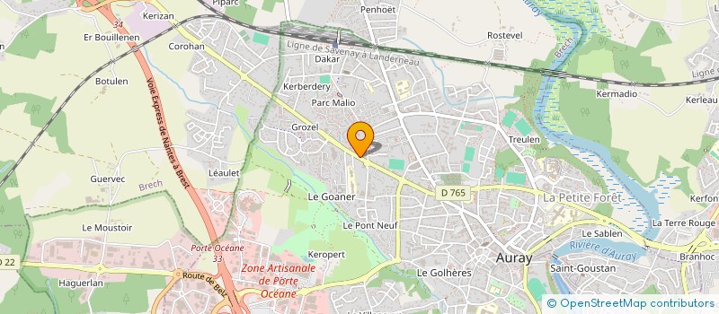 localisation de l'entreprise MADAME LUCY PULVERTAFT à AURAY