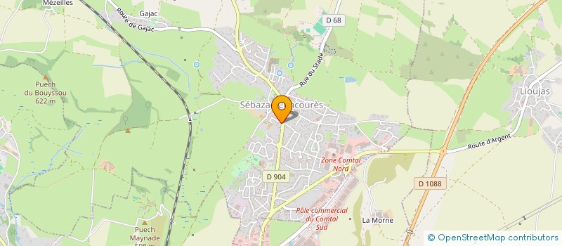 localisation de l'entreprise MADAME LUCY ROUTHE  SEBAZAC-CONCOURES