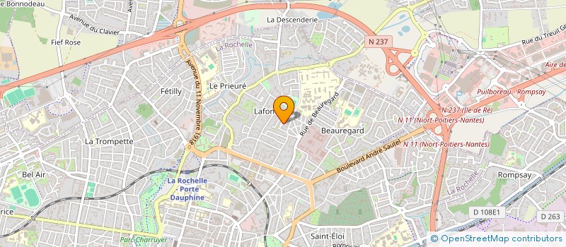 localisation de l'entreprise MADAME LUCY THOBELLEM  LA ROCHELLE